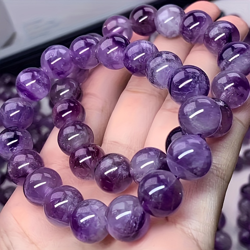 

1pc Lavender Amethyst Jewelry, Bead 8mm Bracelet For Men Women