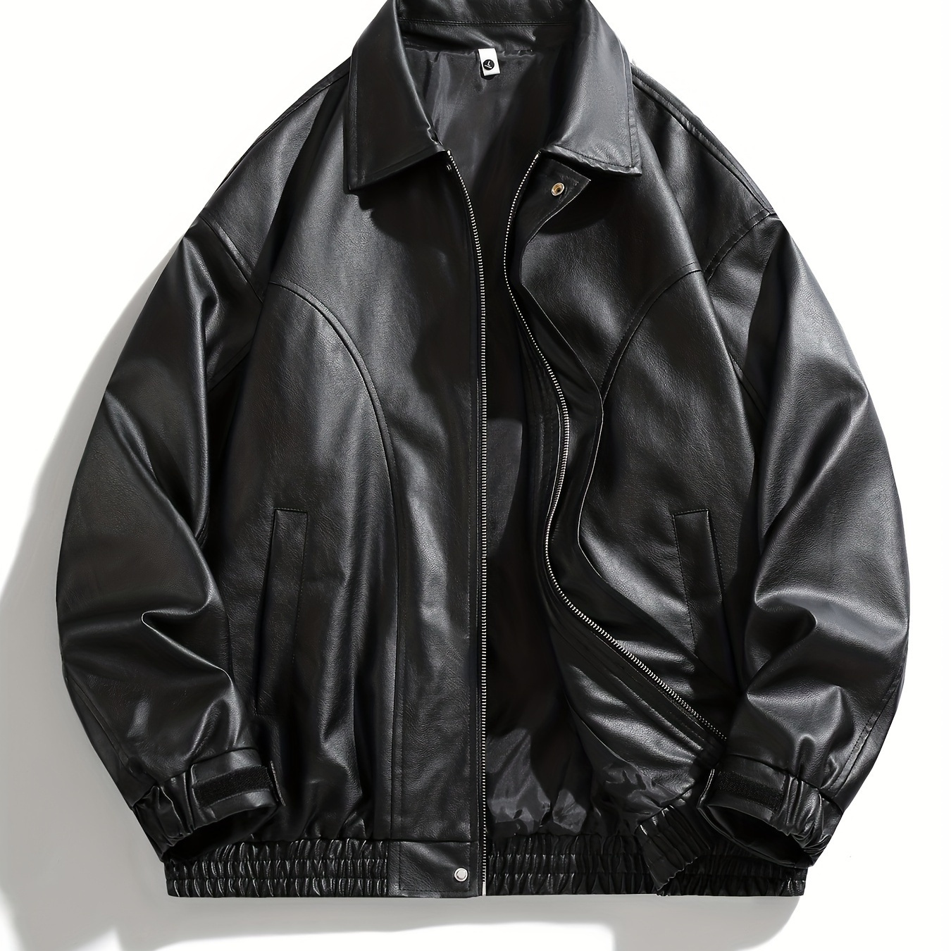 2025 spring autumn faux leather casual versatile - Temu Georgia