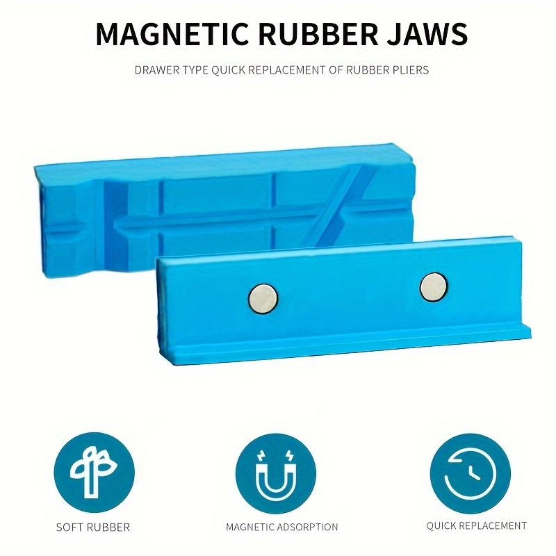 

Bench Vise Magnetic Suction Full Rubber Soft To Protect The Workpiece