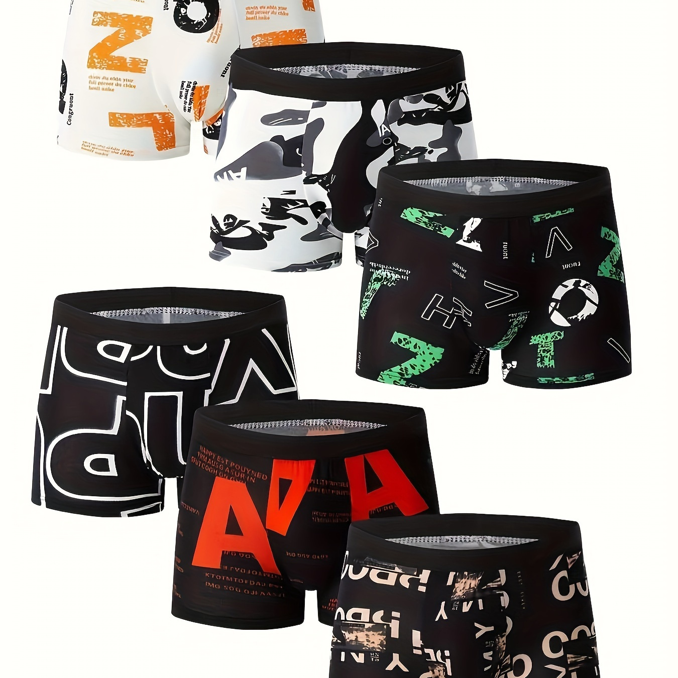 

1/6pcs Men' Pattern Underwear, And Underwear