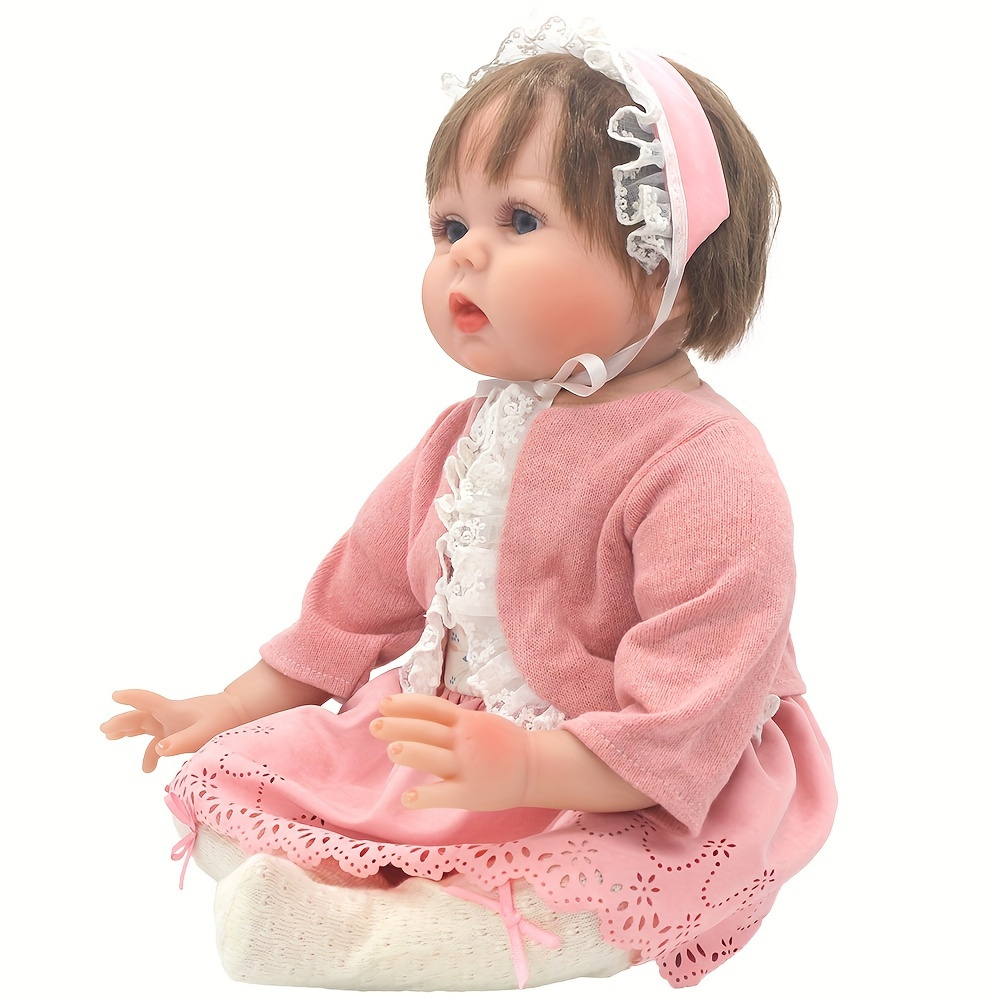 Roupa de boneca renascida com padrão de coelho cor de rosa - Temu