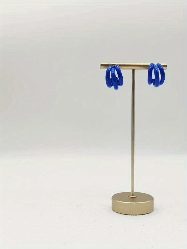 Geometric Iron Stud Earrings for Stylish Women
