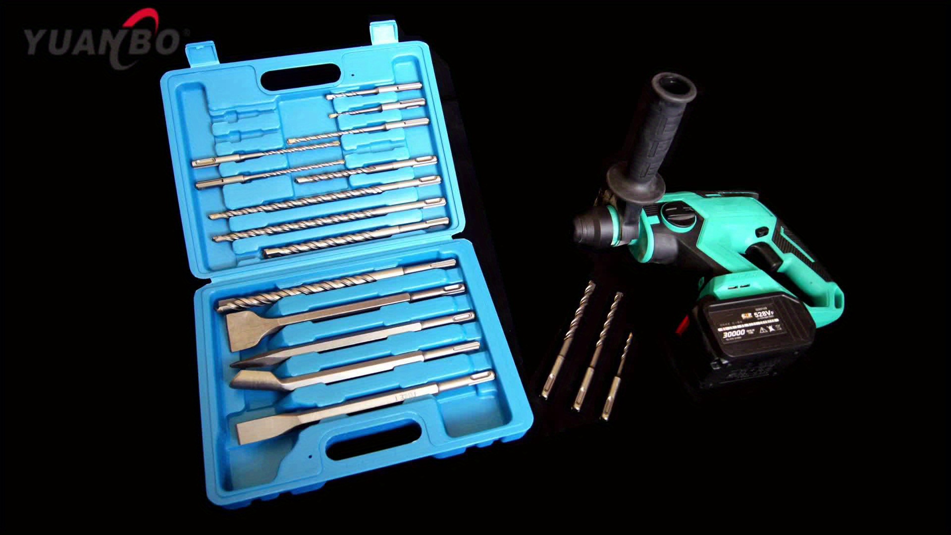 TheLAShop 17pcs SDS Plus Drill Bits & Chisels Set for Rotary