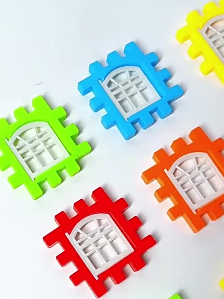 Creative Cube Basic Assembly Blocks, Large Building Blocks in Multiple Colors