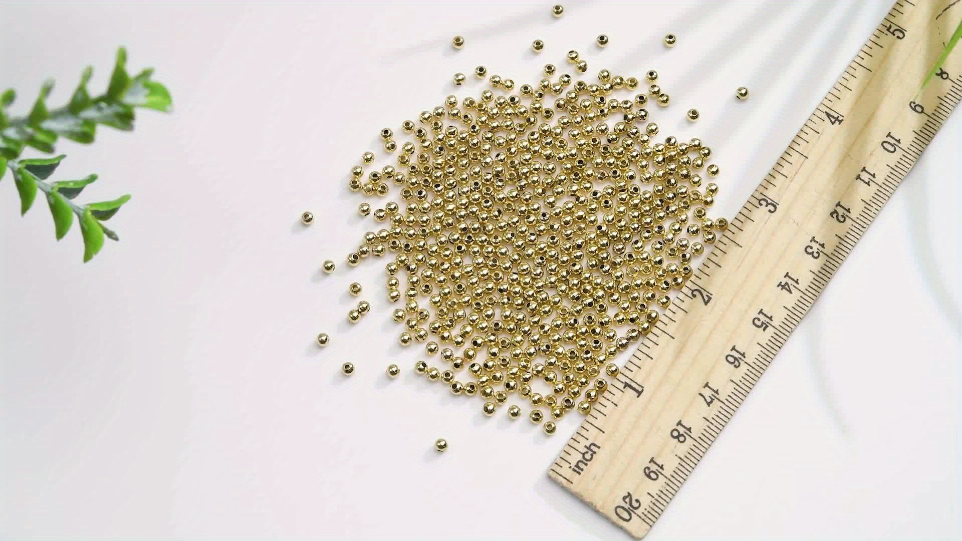 thumbnail image 2 of 500pcs 4x3.5mm Gold Stainless Steel Round Spacer Beads – Rondelle Metal Loose 2 of 3