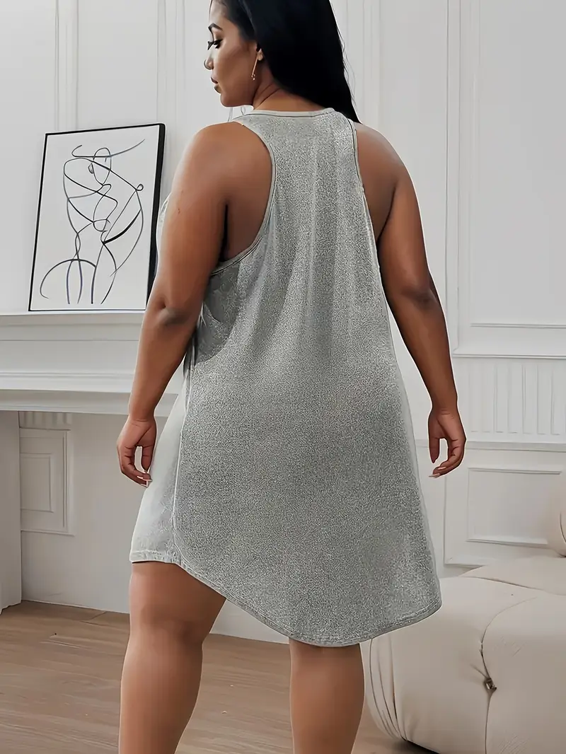 grey plus size dress casual Grey Floral Starburst Seamless Pattern Women's Loose Short Sleeve Dress Casual Summer Plus Size Long Dresses with Pockets