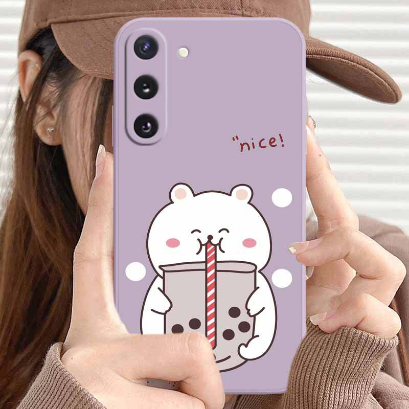 Cheap Cute Bear Leopard Case For Samsung A52 A51 Case Samsung S21 Ultra  Plus A71 A12 A32 A 51 32 A50 A72 A21S A02 A10S A20S A31 Cover