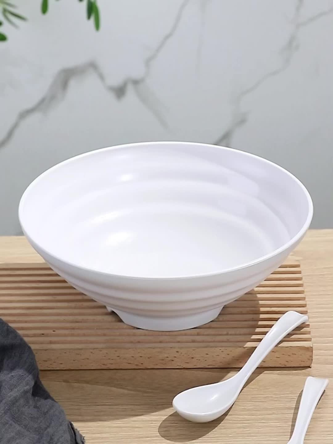 Unbreakable Japanese Ramen Bowl With Spoon Set Large - Temu