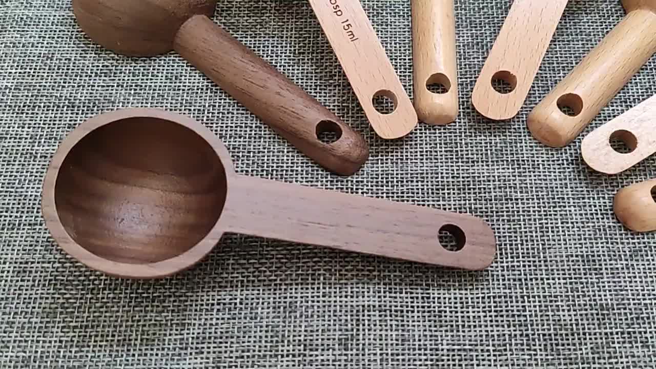 European And American Beech Wood Measuring Spoon Set Perfect - Temu