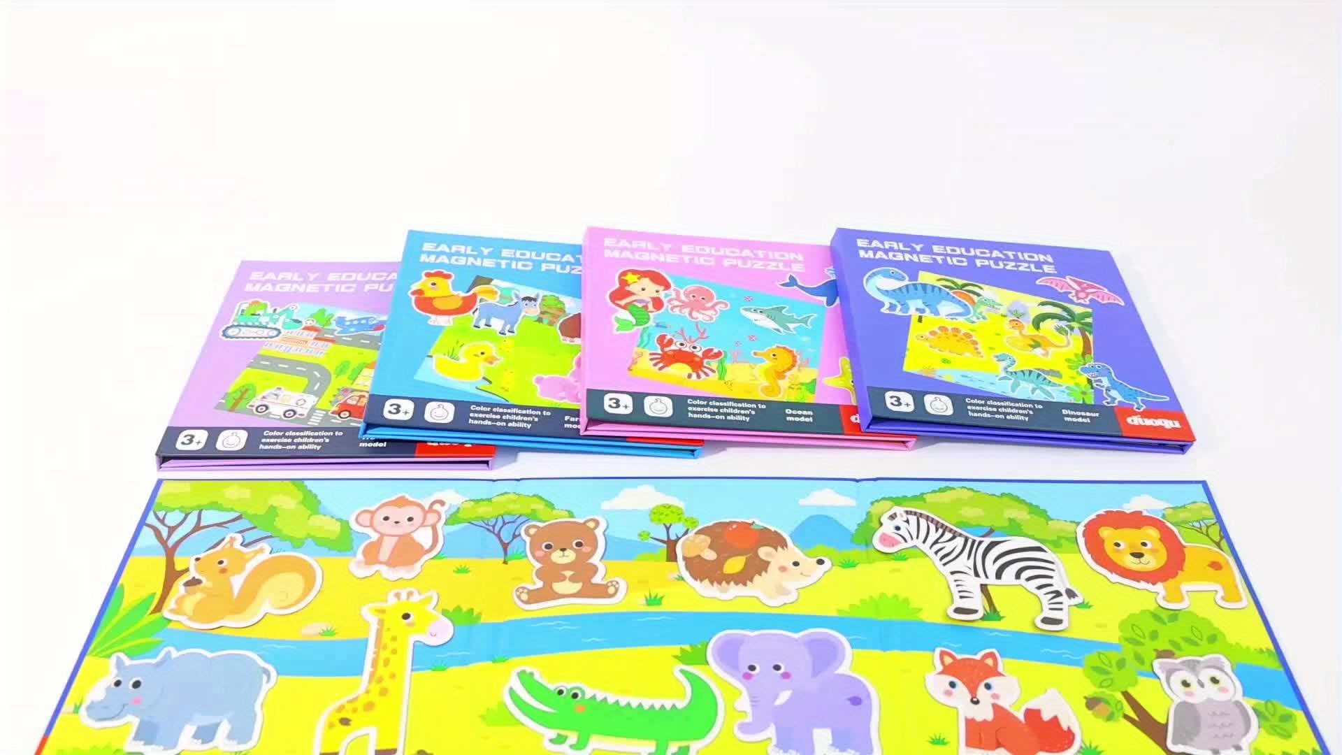 Fun Magnetic Sticker Cognitive Magic Book for Kids