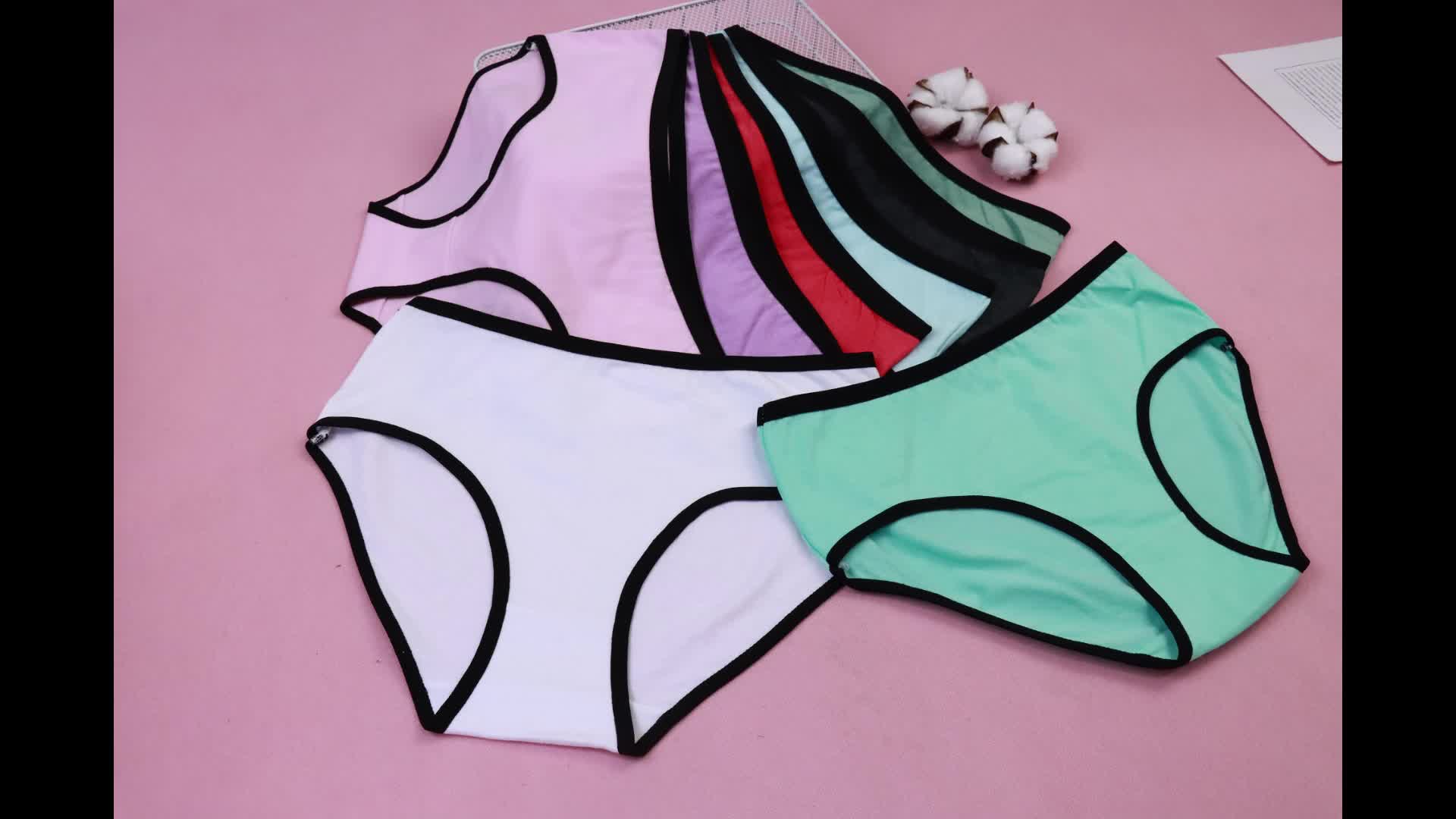 Teen Girls Underwear Solid Color Cotton Comfortable - Temu Canada