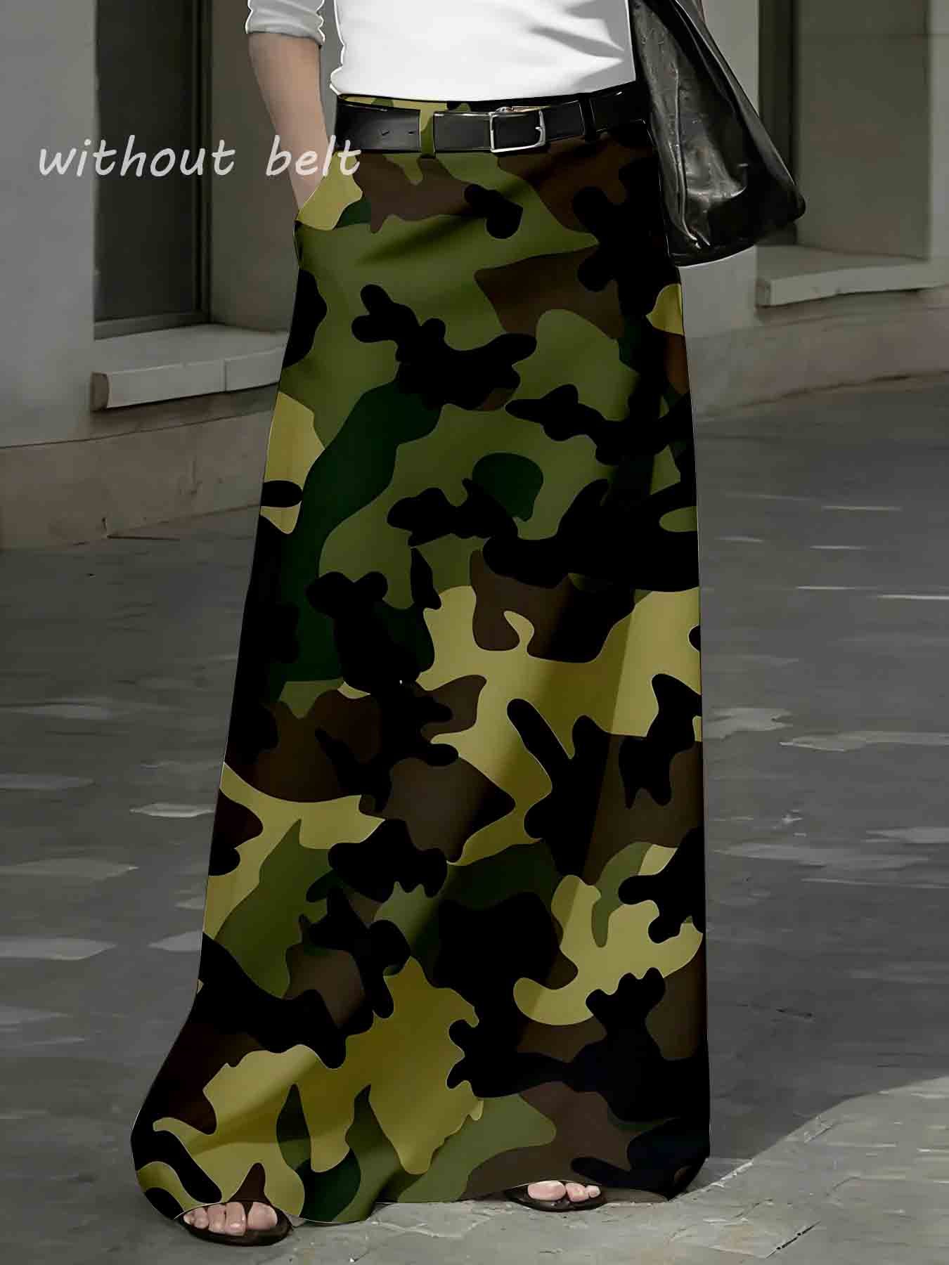camouflage skirt sold on Temu United States
