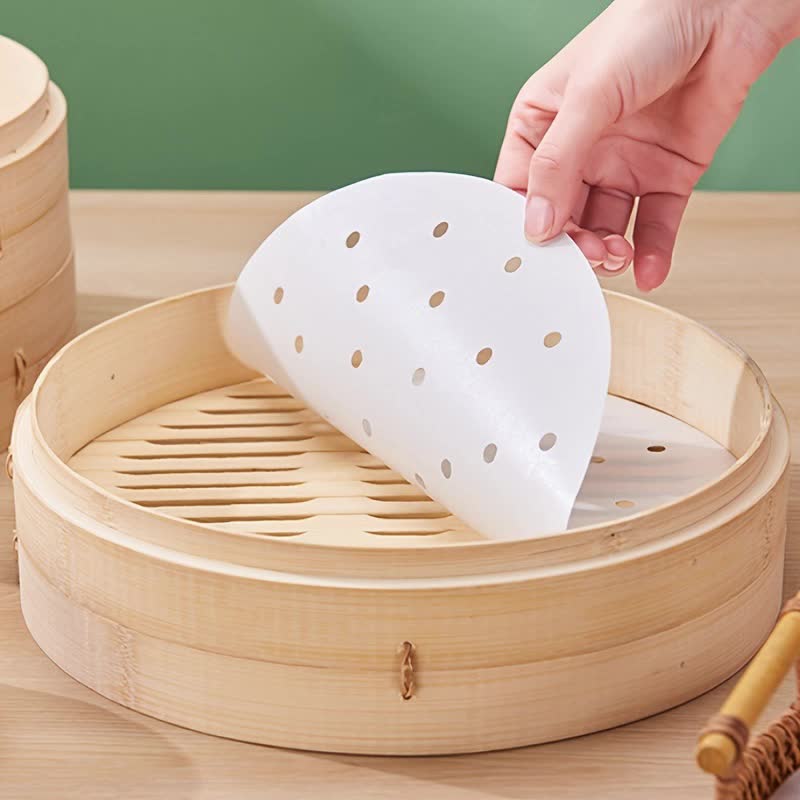 5000Pcs/Lot Bamboo Steamer Paper Square Parchment Paper Sheets for Baking  Paper Non-Stick Steamer Mat