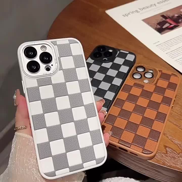 Checker Board Lattice Mobile Phone Case Shockproof Ultra-thin