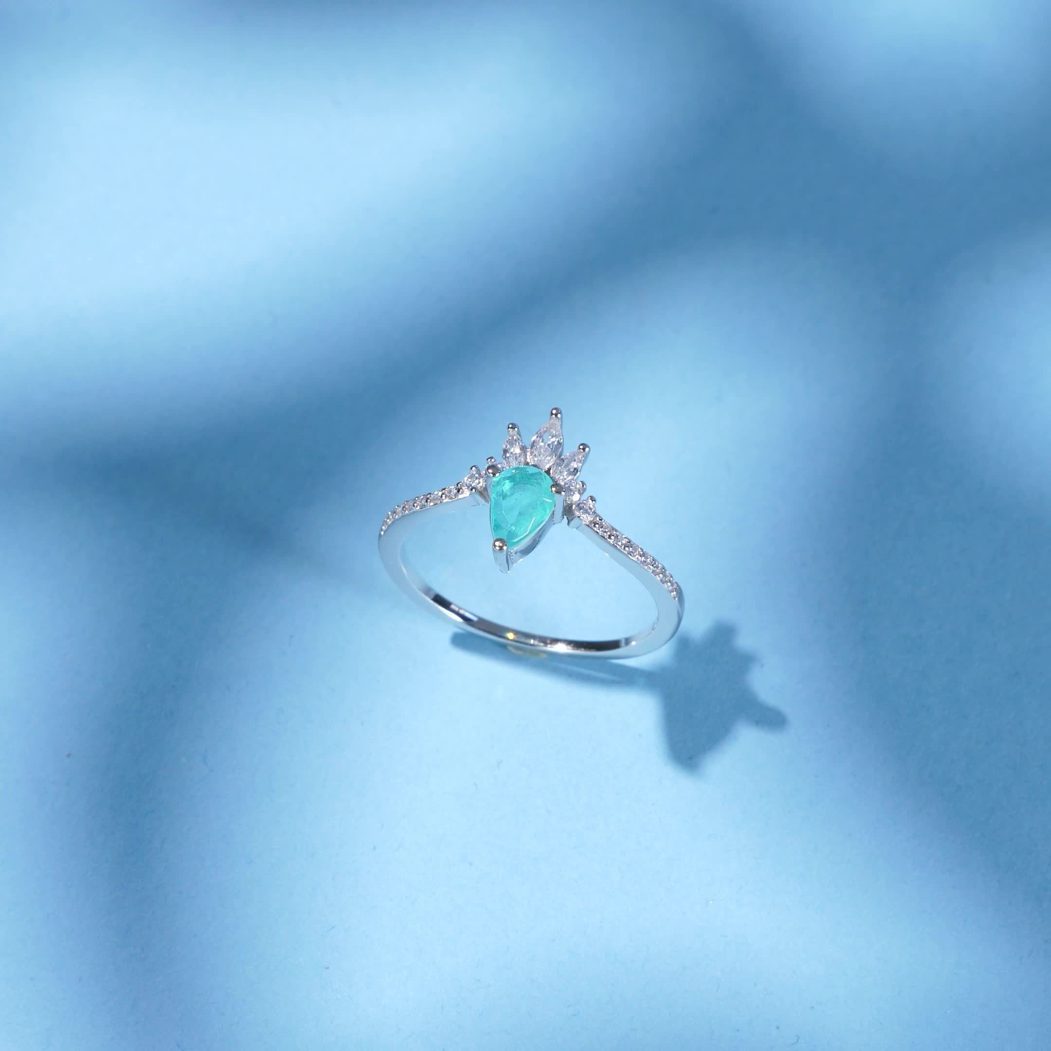 925 Sterling Silver Crown Ring Wedding Fine Jewelry