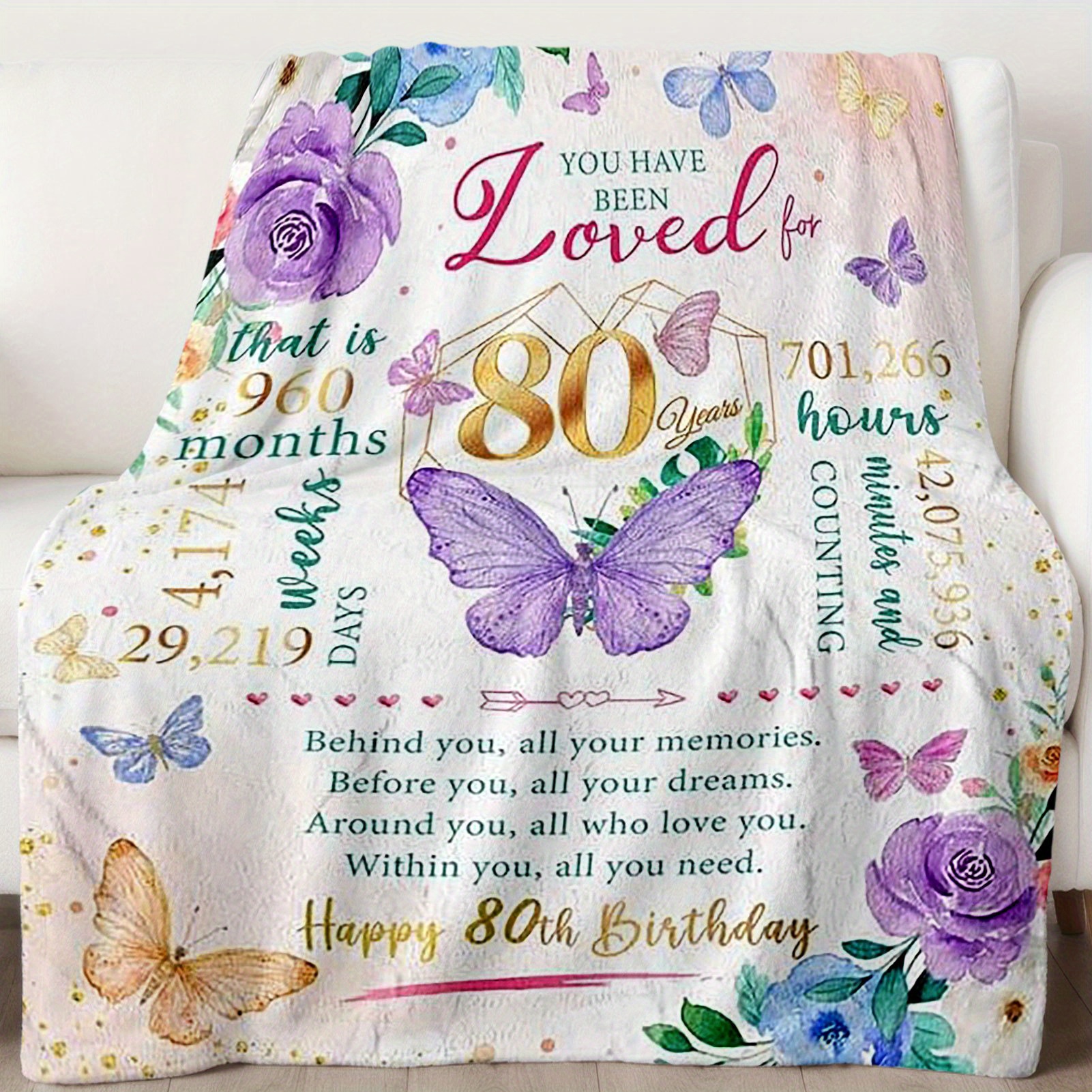 1pc 80th birthday gifts for women, gifts for 80year old woman