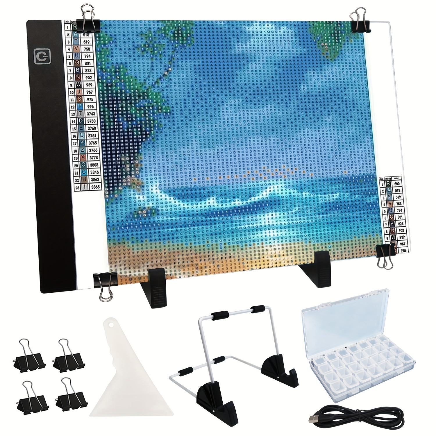 Diamond Painting A4 LED Light Pad Kit, LED Artcraft Tracing Light Table,  Partial Drill 5D Diamond Painting Tools and Accessories - China Diamond  Painting, A4 LED Light Pad Kit
