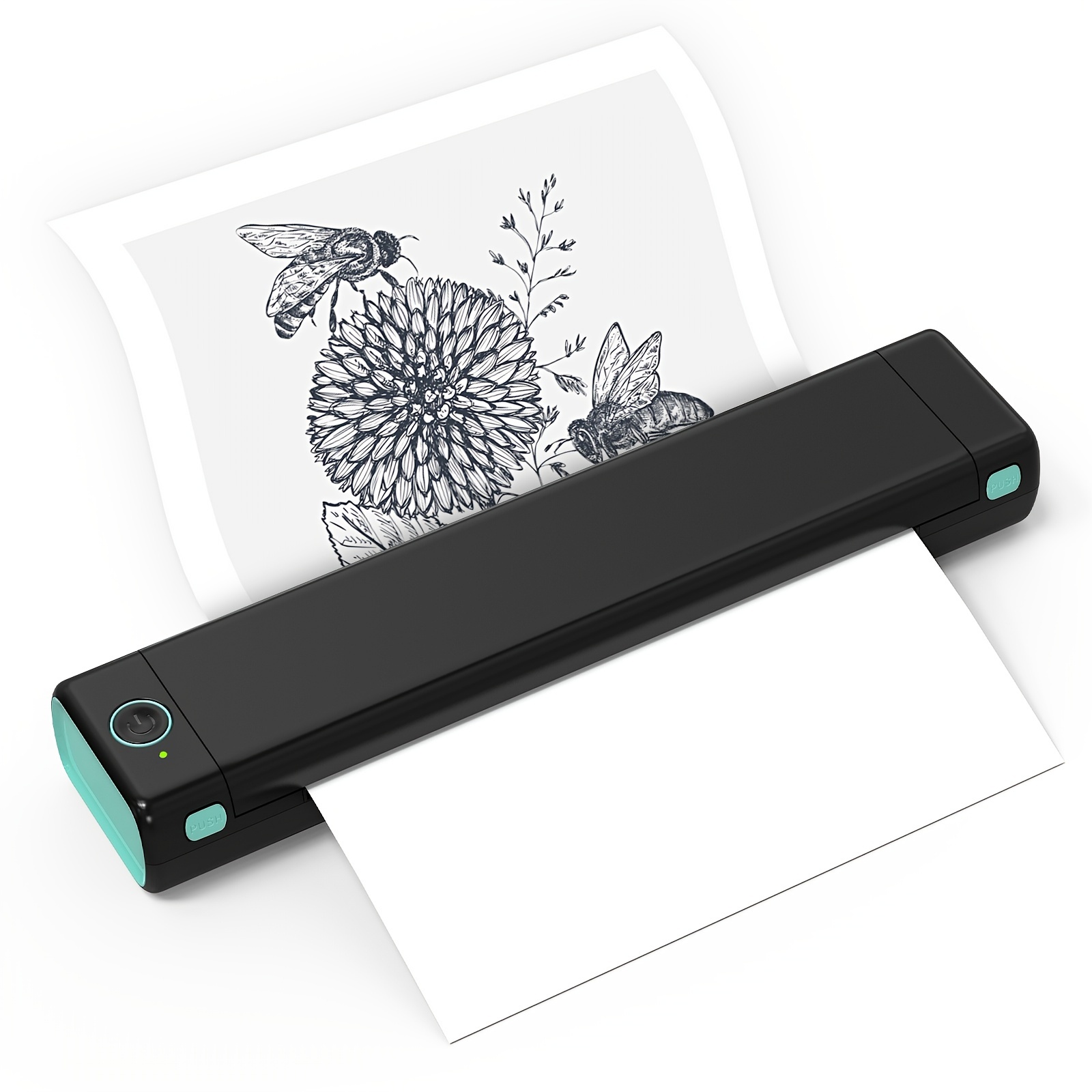 Mini imprimante thermique de poche pour Étiquettes photo de reçus avec 15  rouleaux de papier d'imprimante pour smartphone Compatible avec  Android,système iOS pour journal,voyage : : Autres