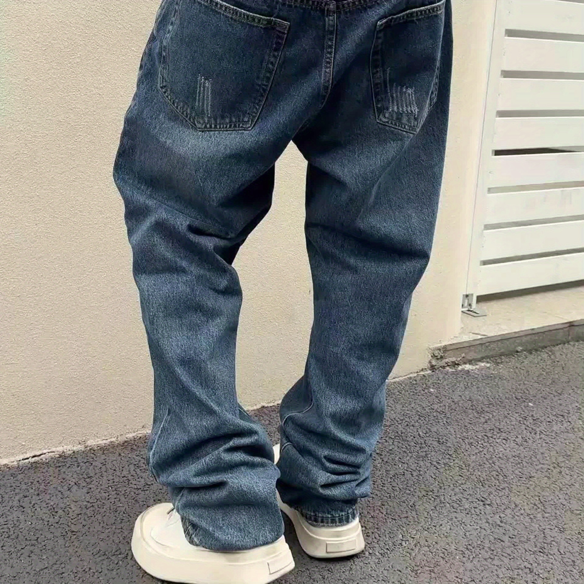 streetwear jeans big and tall hip hop clothing