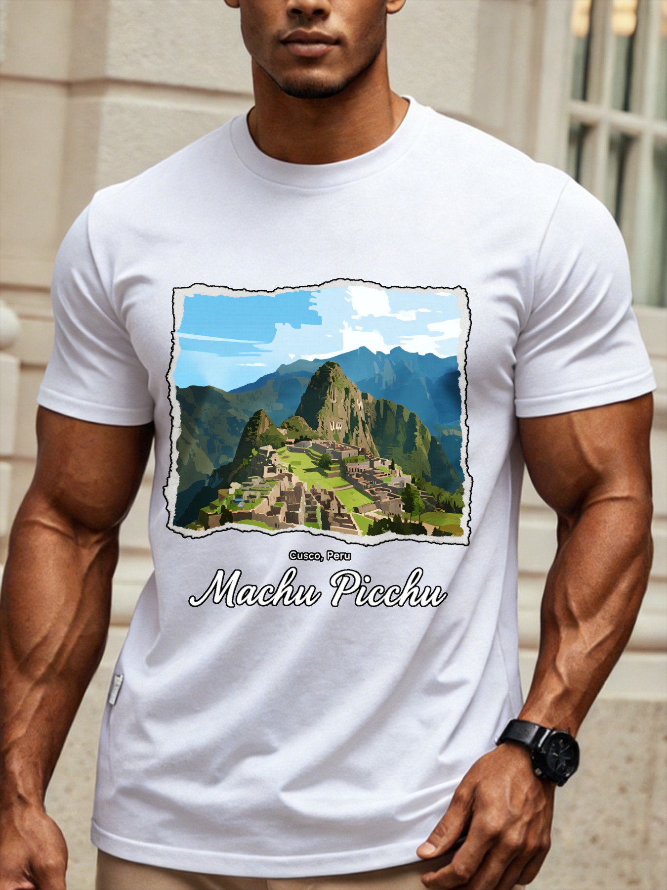 casual mens t shirt featuring   of the     landscape in   made from 180gsm pure for a soft and   ideal for everyday use and outdoor activities a great gift option for   year 2026 and valentines day for lov
