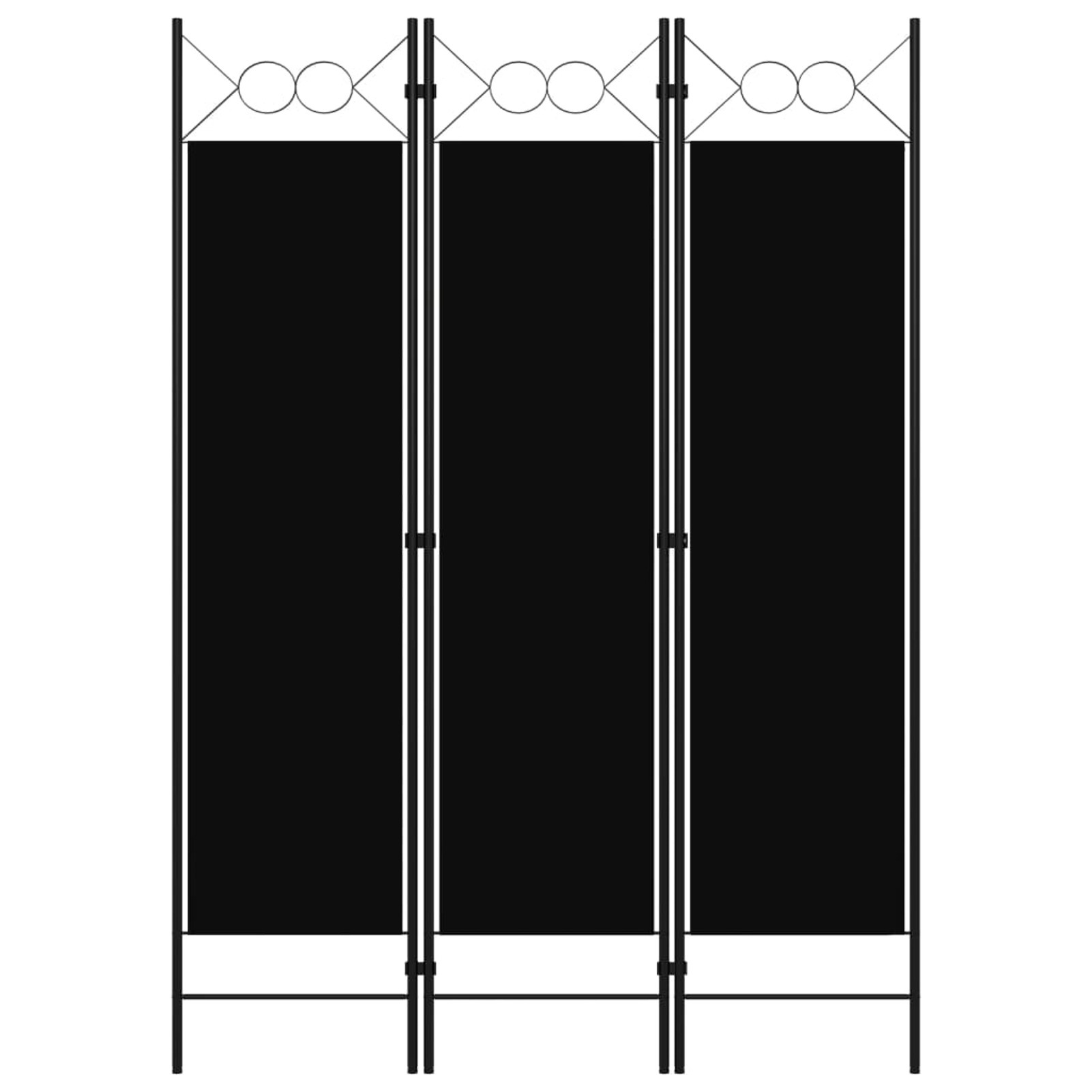 Panel Room Divider, Foldable, Wall, Screen, , Privacy Screen, Spanish Wall, Room Divider, Black, 120 X 180cm