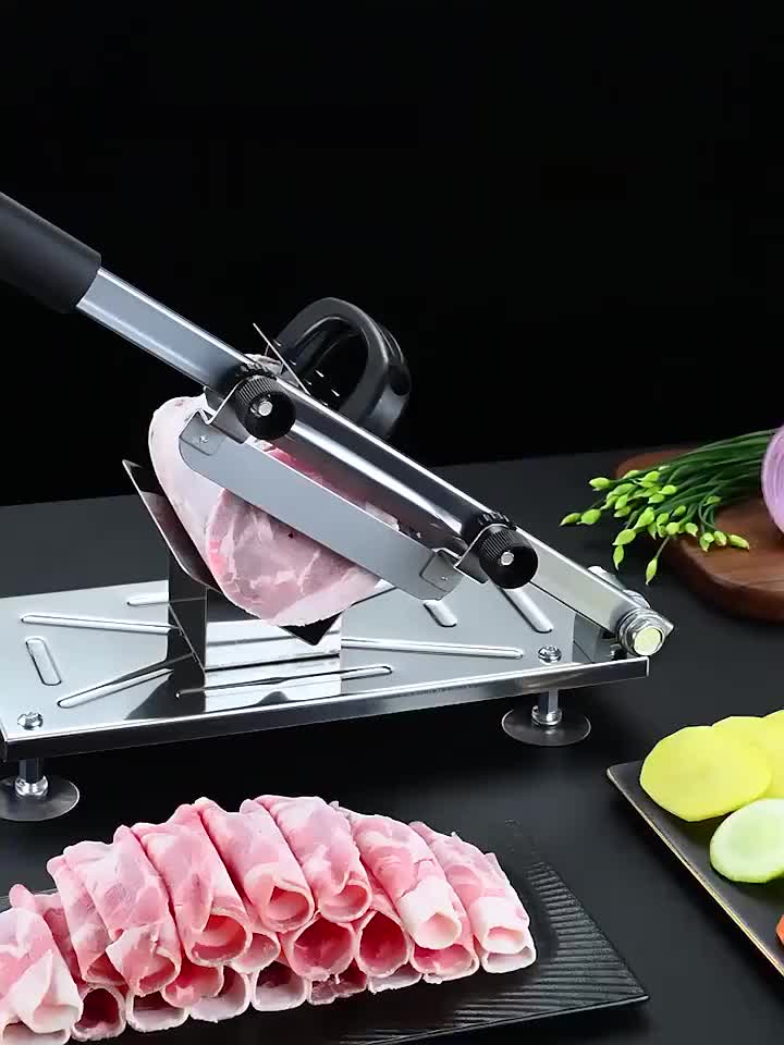 Stainless Steel Manual Meat Slicer Perfect For Slicing Beef - Temu