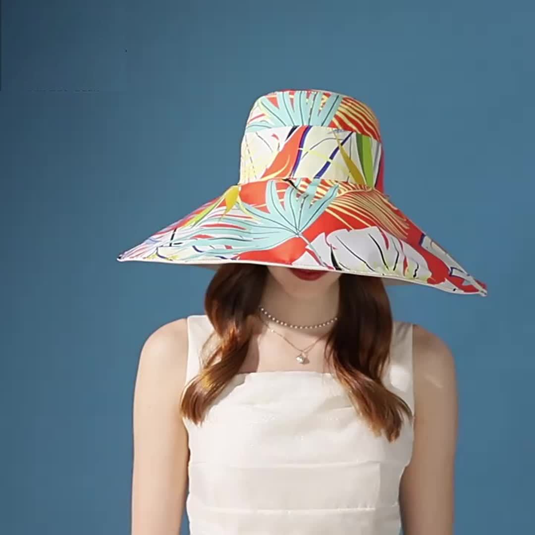 Travelwant Cute Bucket Hat Beach Fisherman Hats for Women, Reversible