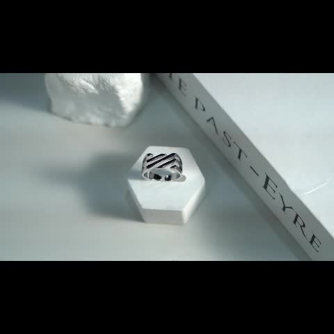 Women's Elegant Geometric Lines Ring, Ideal Gift