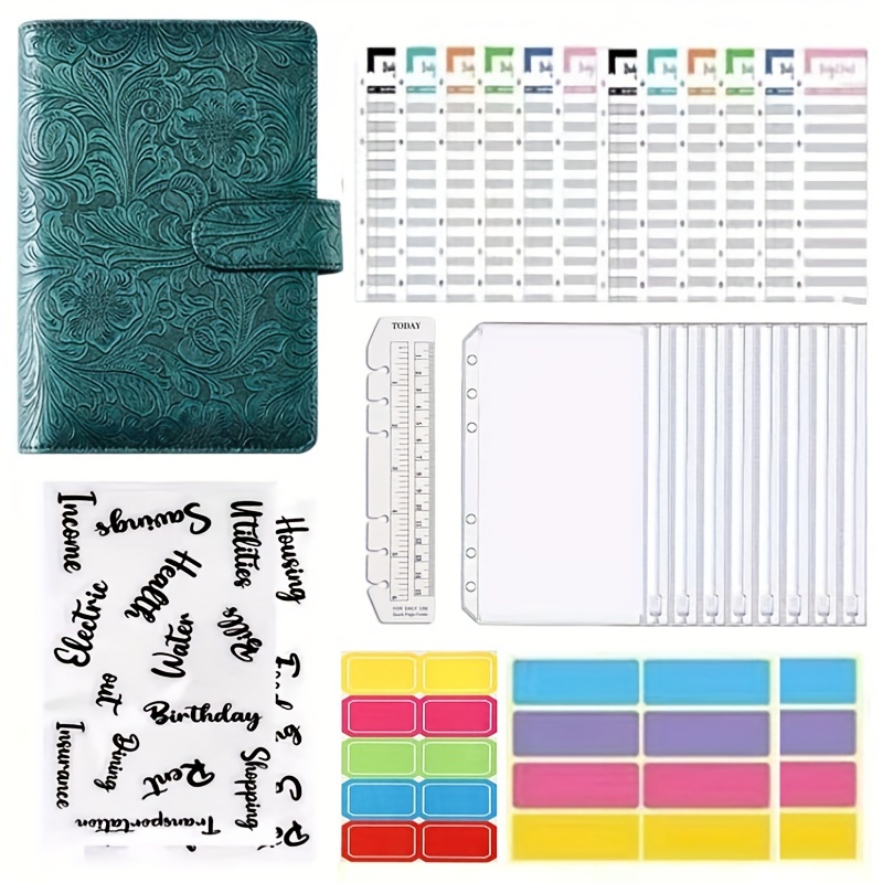 A6 Butterfly Embossing Planner Binder Inner Page Zipper Envelopes Cash  Envelopes Budgeting Money Organizer For Cash BudgetBinder - AliExpress