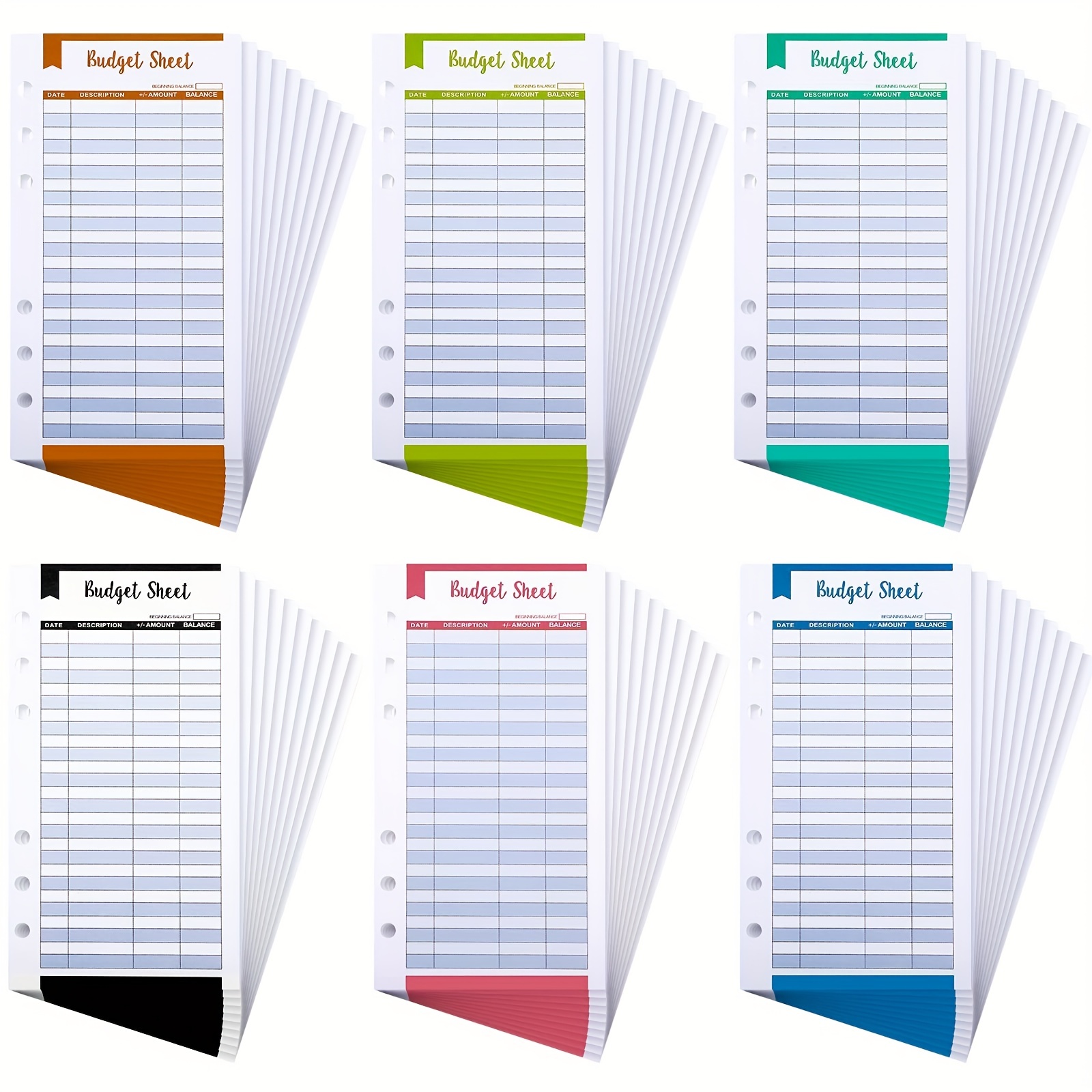  Sistema de sobres de efectivo para presupuestar y ahorrar dinero  - Budget Keeper - Paquete de 12 colores surtidos : Productos de Oficina