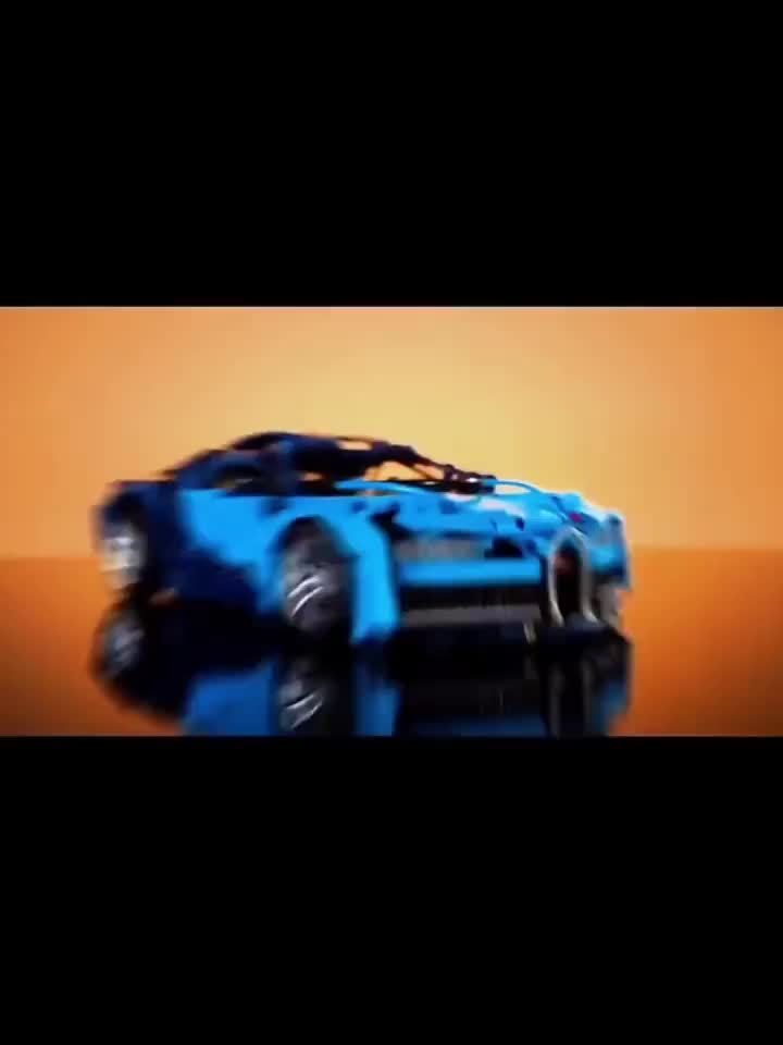 Particle Racing Car Building Blocks High Difficulty Advanced Model