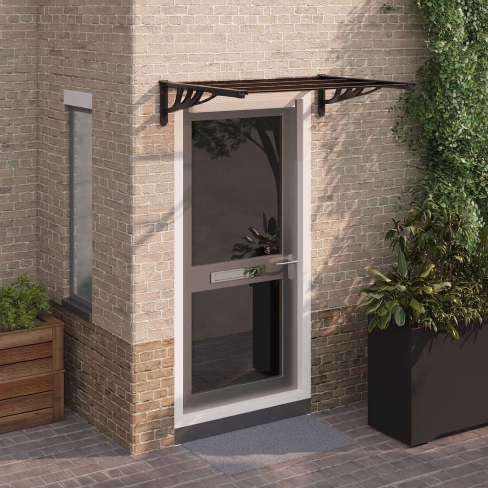 Door Black 122x90 Cm Polycarbonate