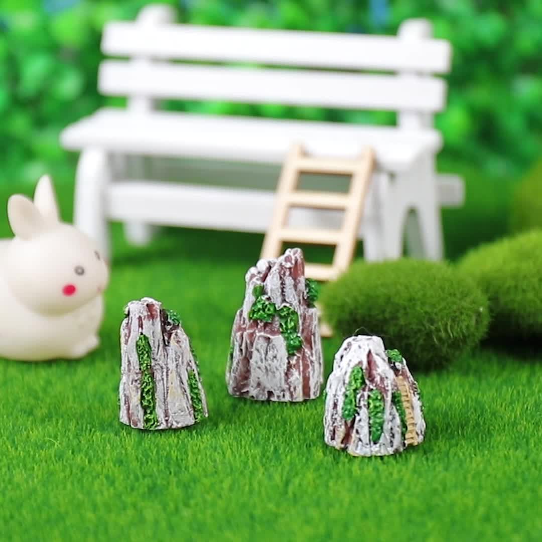 Mini montagne Miniature en fausse pierre artificielle, jouets