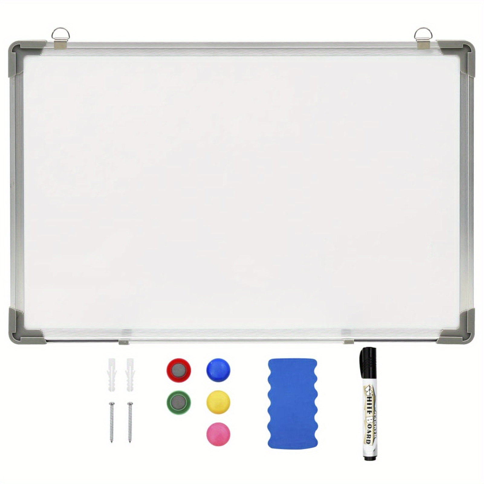 Magnetic Whiteboard, Black, 60x40cm