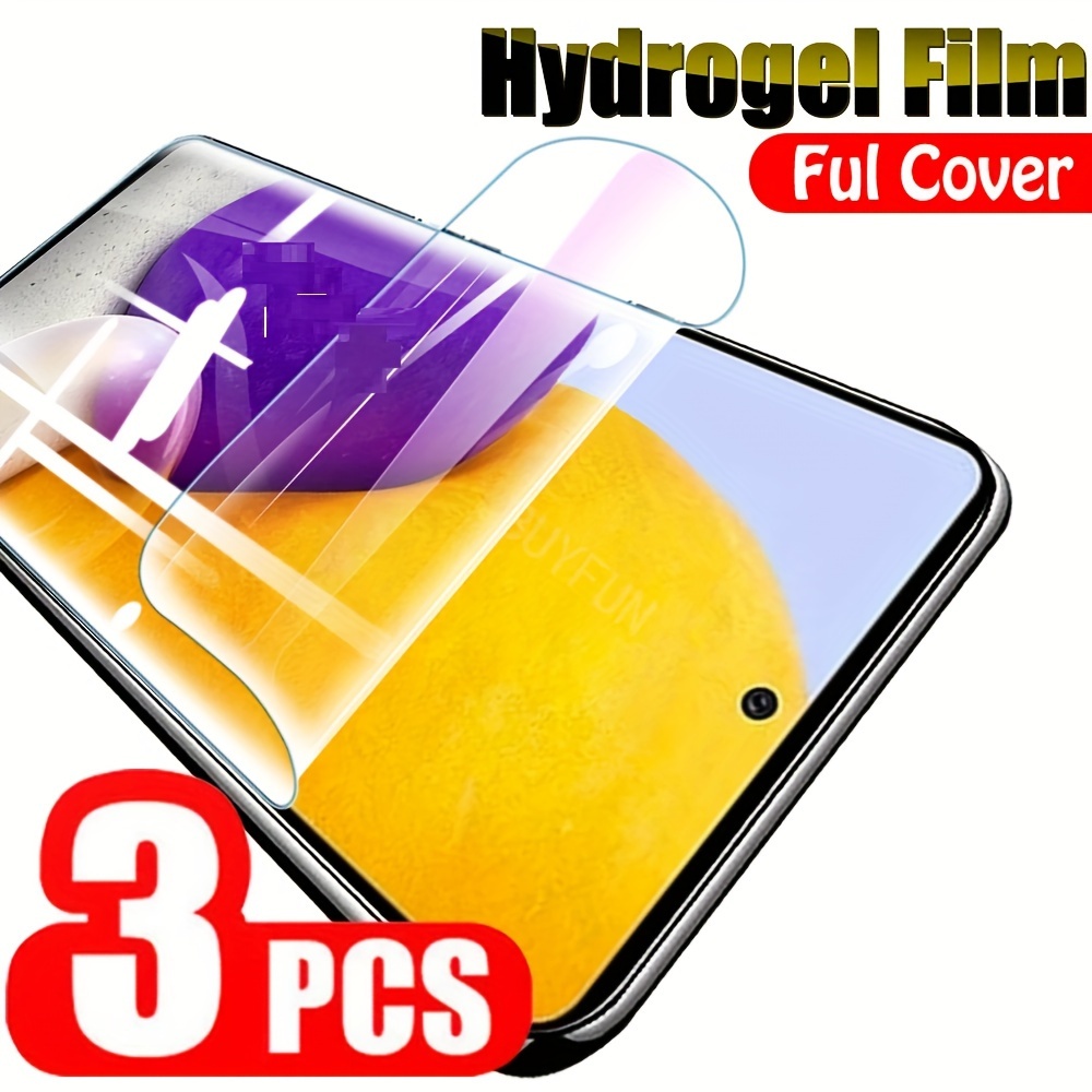 4in1 Hydrogel Film For Samsung Galaxy A52s 5G A54 A34 A14 A13 A52 A53 A73  A23 A32 A33 A15 4G A25 A35 A55 Camera Glass Protector