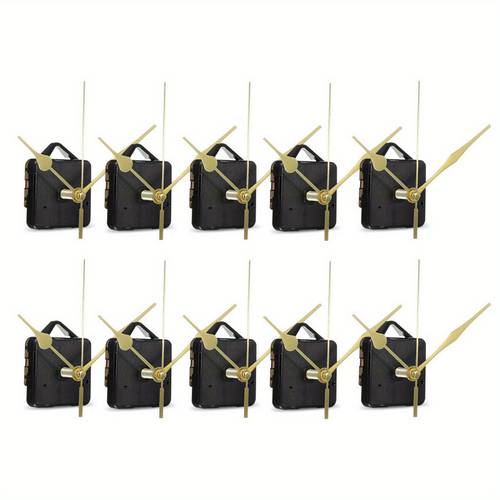 10pcs diy spindle hands wall quartz clock movement mechanism repair tools part clock kit