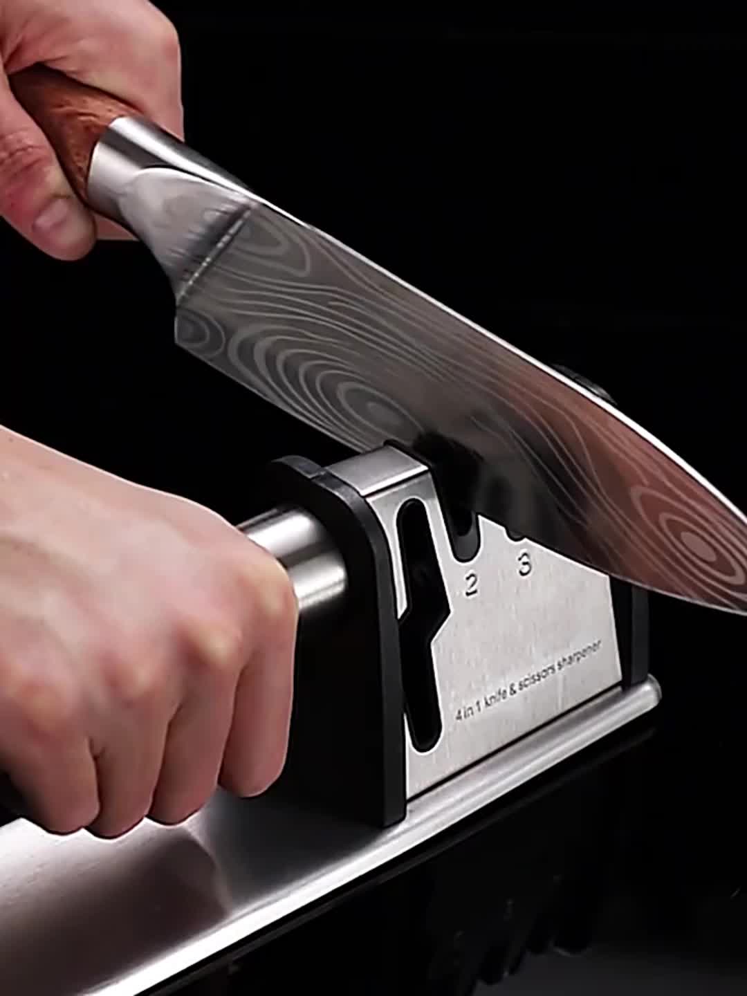 SHOWERORO 1pc Sharpener Kitchen Cutter Sharpening Tools Manual