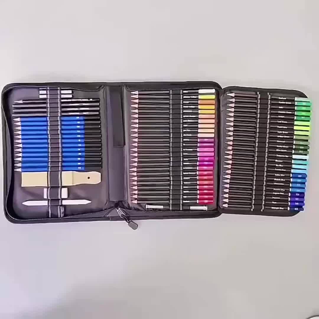 Ccfoud 146pcs Set of Colored Pencils for Drawing and Sketching