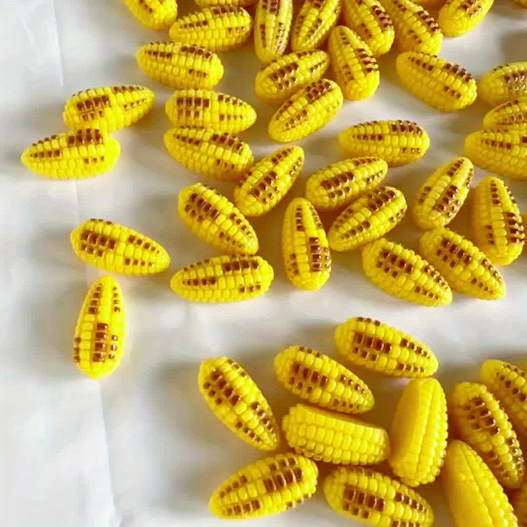 Corn Food Toys Simulated Miniatures Mini Resin Hairpins - Temu