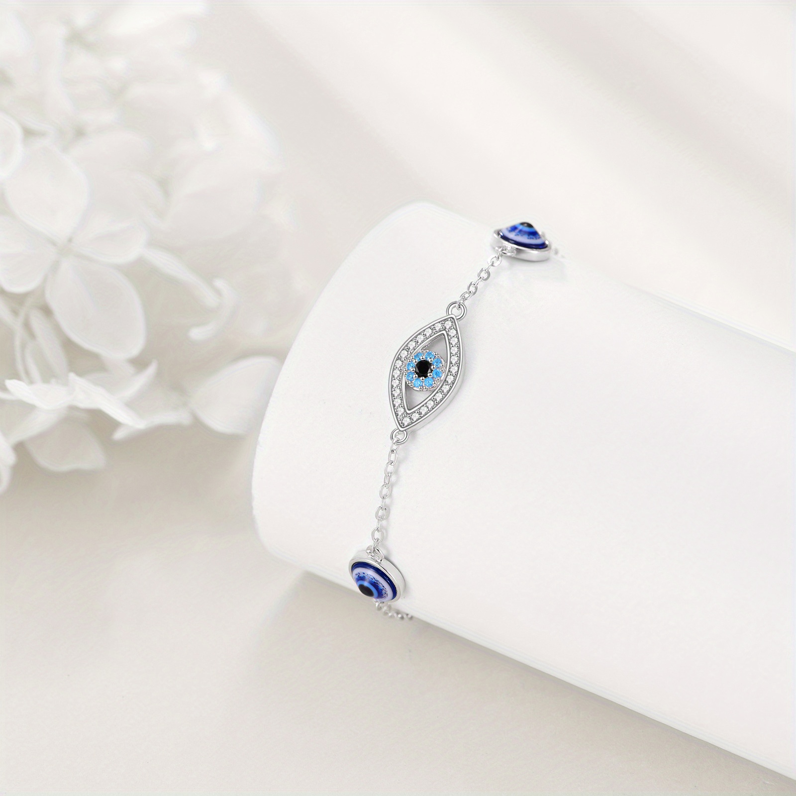 Evil Eye 925 Sterling Silver Protection Bracelet