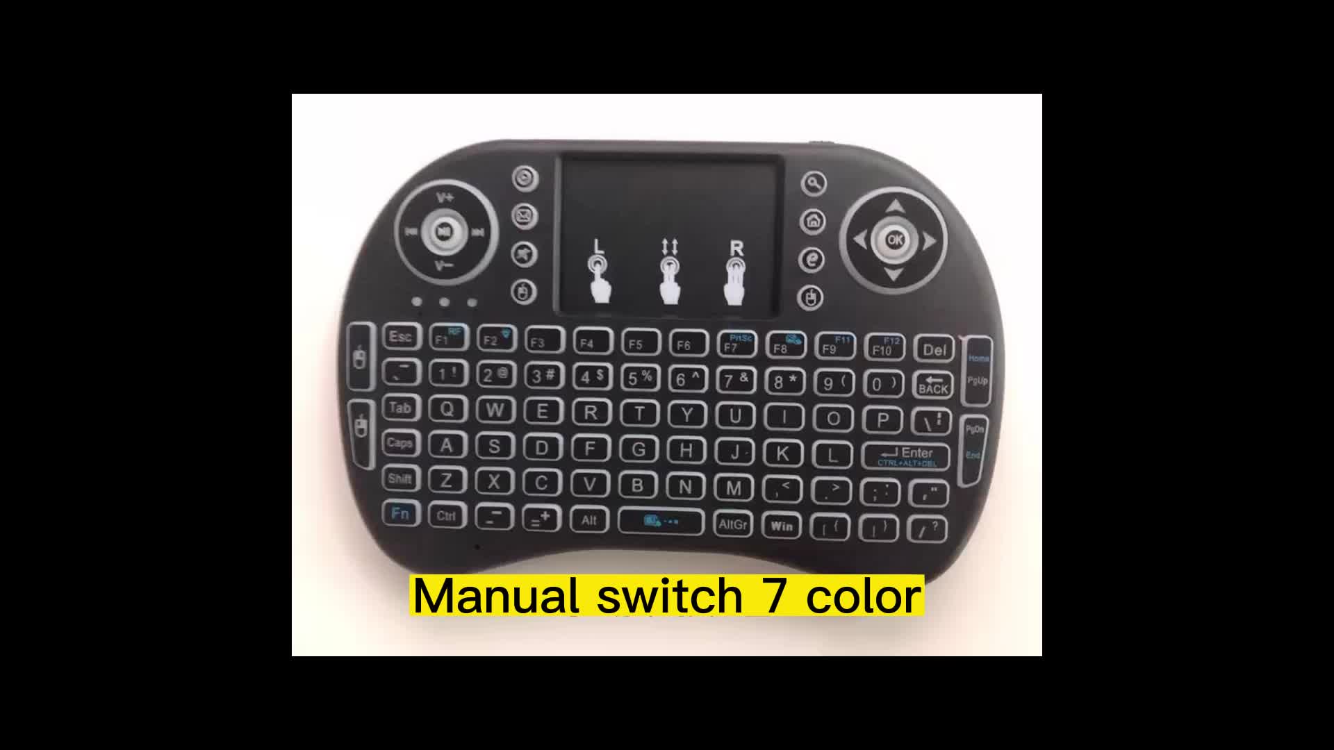 wireless keyboard with touchpad