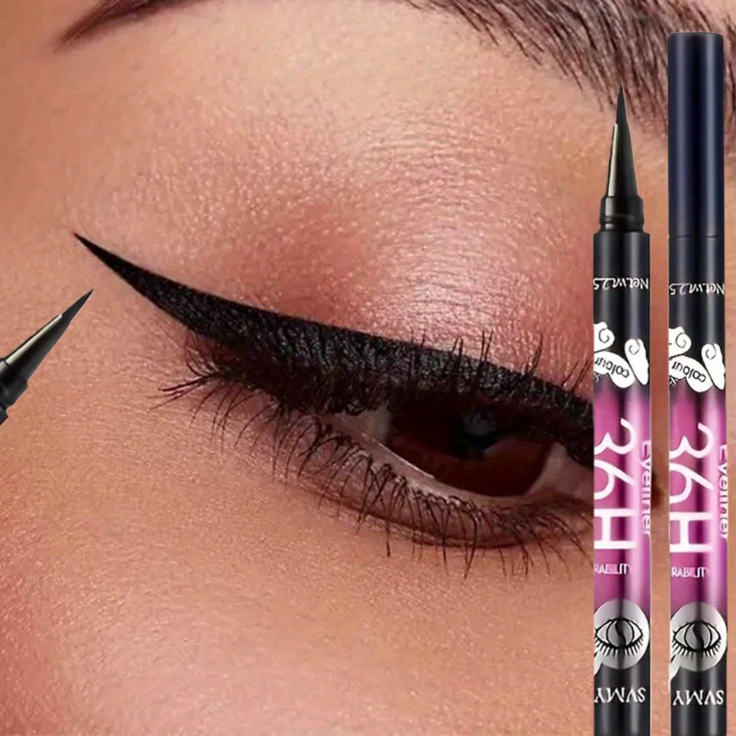 Ultra-Fine Tip Waterproof Liquid Eyeliner Pen, Smudge-Proof