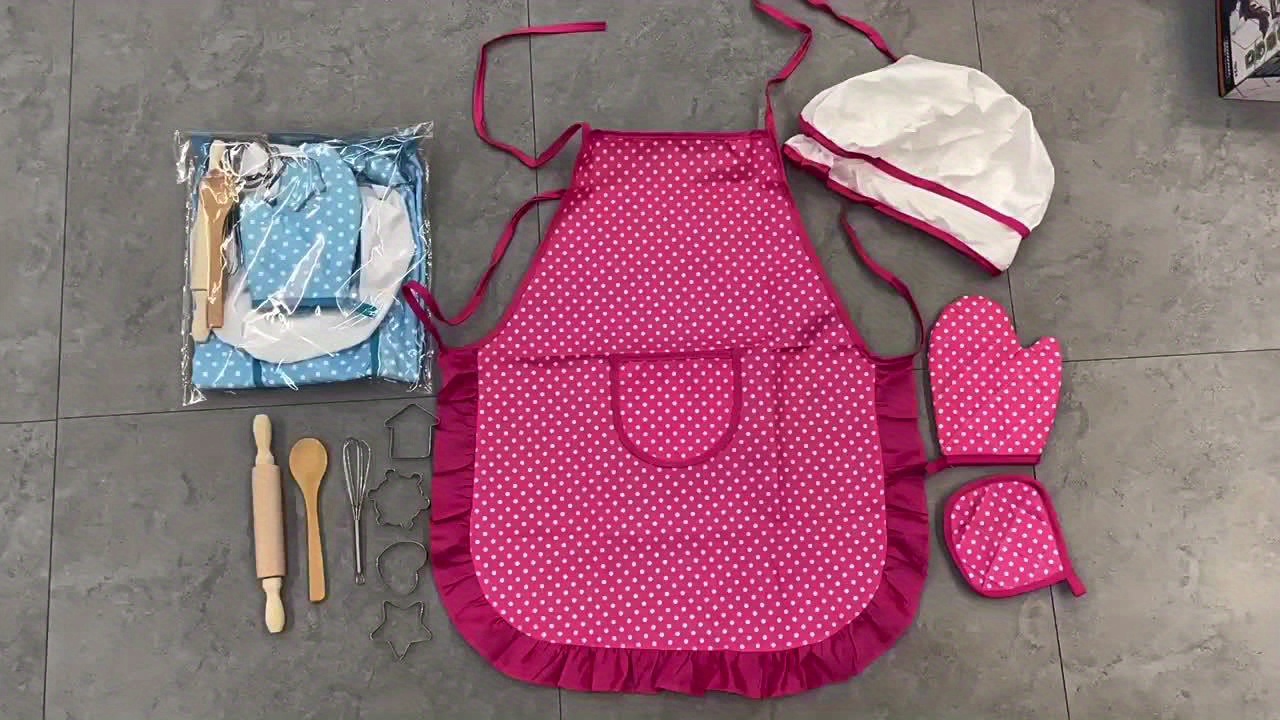 The Apron for Playdough | Aprons for Making Playdoh Pink