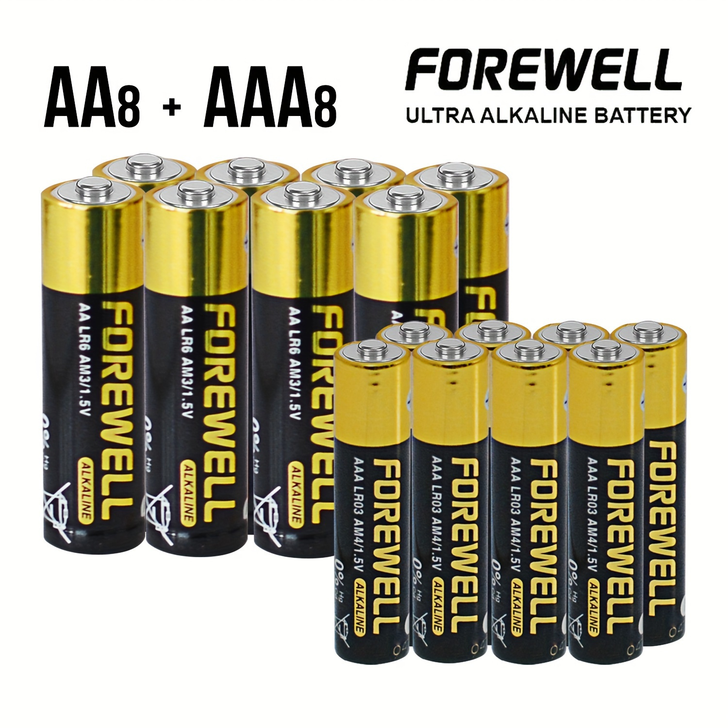 5 Batteries Alkaline for Remote Of Garage, Toys,Etc Model 27A 12V
