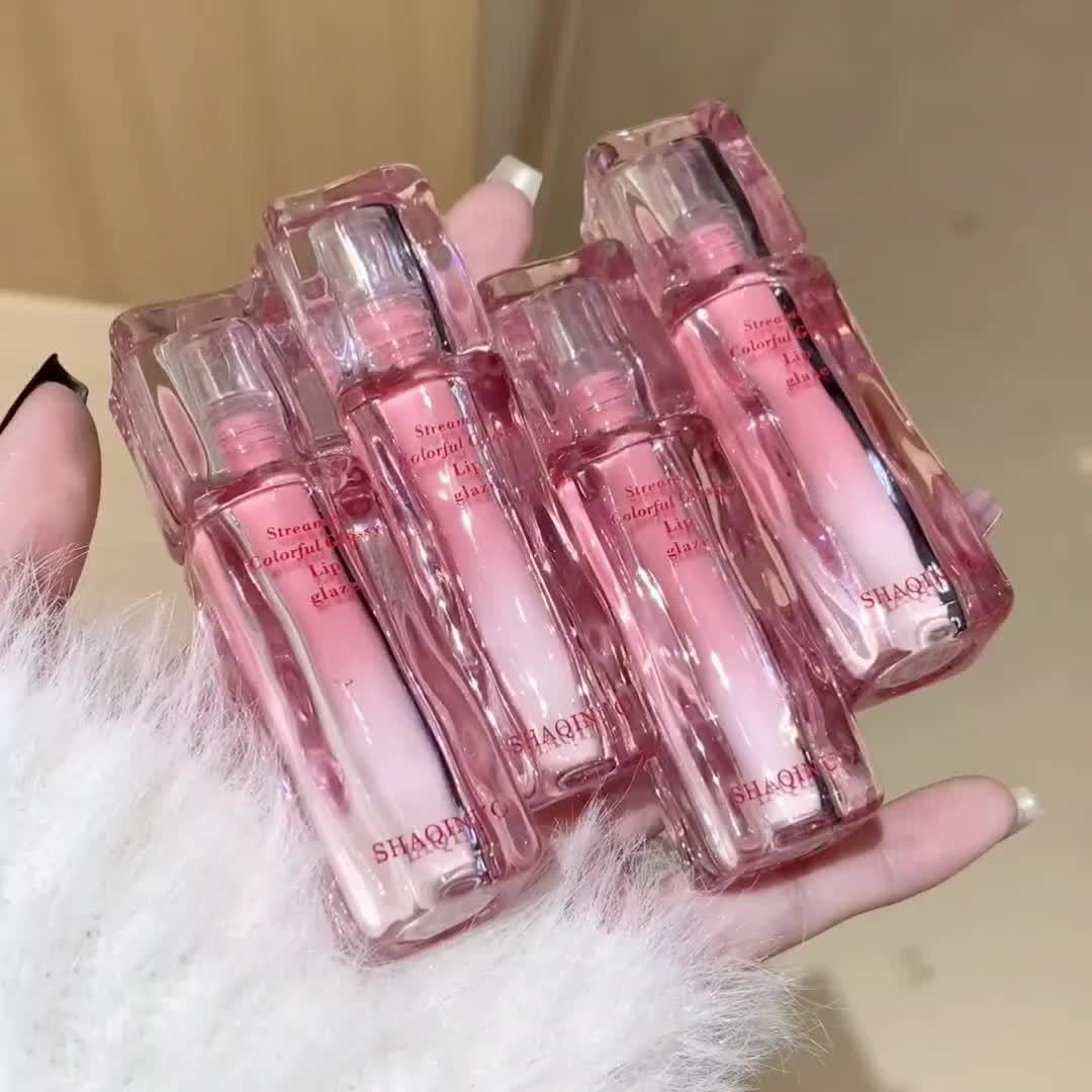 6pcs 6 Branches, Berry Glossy Volumizing Lip Gloss Paste, Smooth and Fine, Colorful and Moisturizing, for Christmas, Halloween, Thanksgiving, Festival Gift, for Adult, All Skin Types