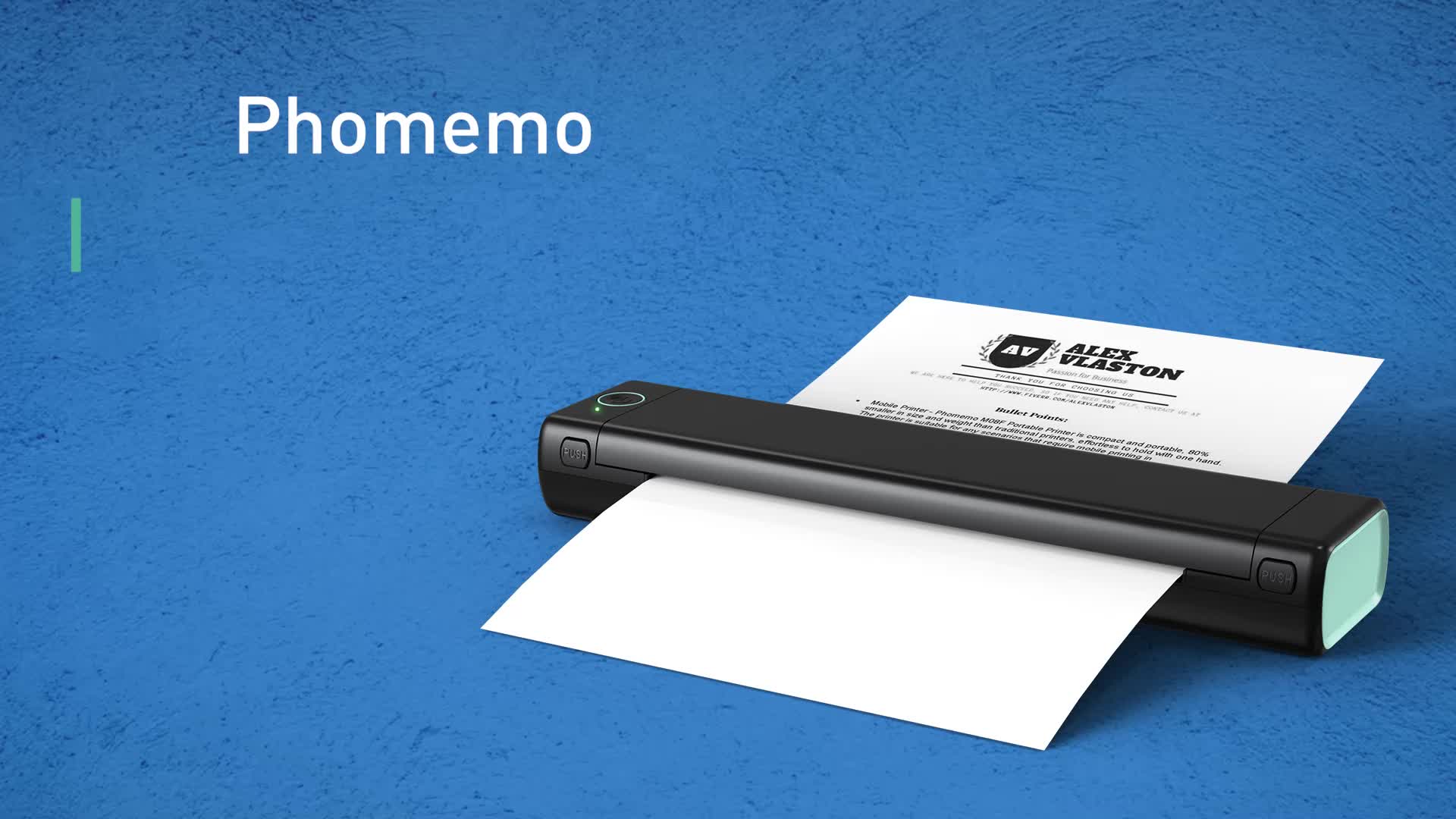 Phomemo Imprimante Portable Sans Fil Pour Voyage M08F Letter