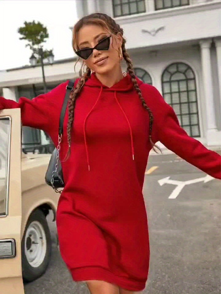 open lace back dress Oversized Maxi Hoodie Dress