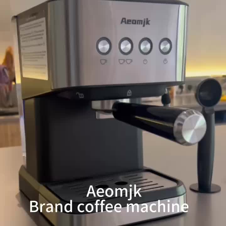 E-Macht Espresso Machine 20 Bar Coffee Maker w/ Milk Frother Wand Touch  Screen