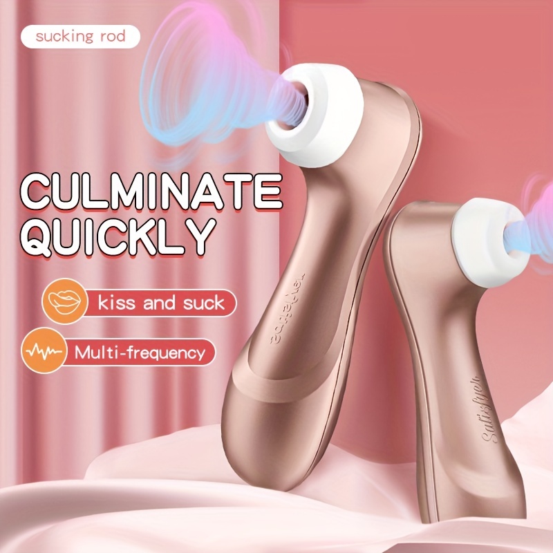 1pc Sucking Clitoral Nipples Female Masturbator Sex Products With Massage Stick 11 Frequency Sucking Mode Switch At Will Sucking Stimulation Classic Appearance Silicone ABS Material