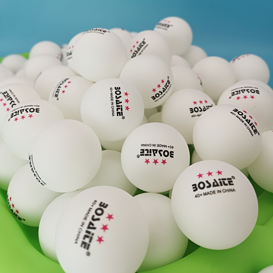 Paquete de 100 pelotas de tenis de mesa blancas de 3 estrellas para  entrenamiento avanzado, pelota de ping pong